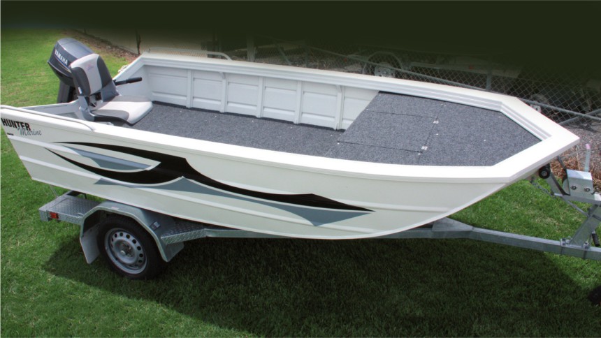 Custom manufactured inland aluminum boat for larger waterways